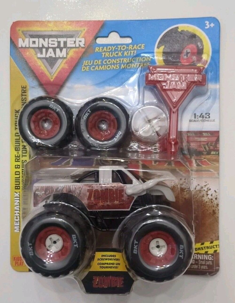 Monster Jam 2025 Zombie Mechanix Build & Rebuild Monster Truck 1:43